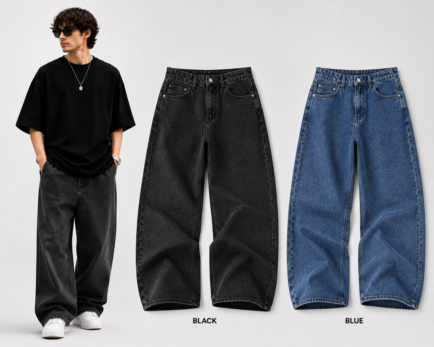 Baggy Wide Leg Jeans